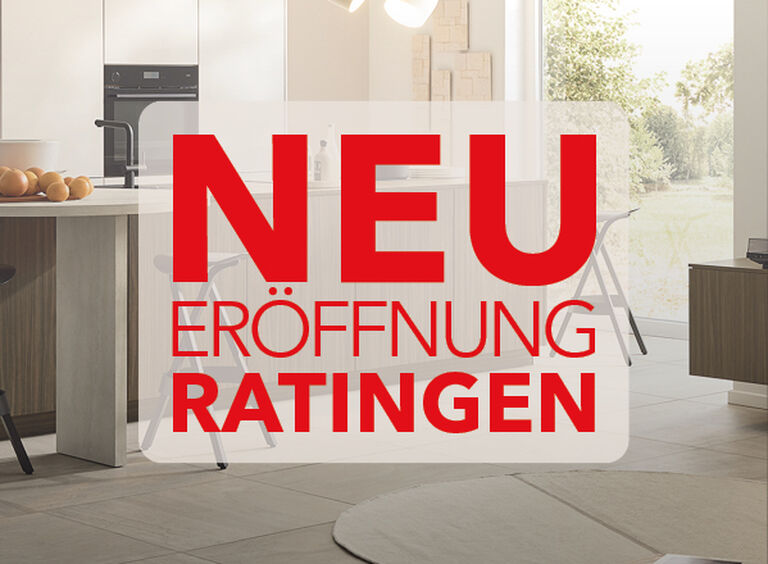 Neuer&ouml;ffnung unseres K&uuml;chenmarktes in Ratingen am 25. September
